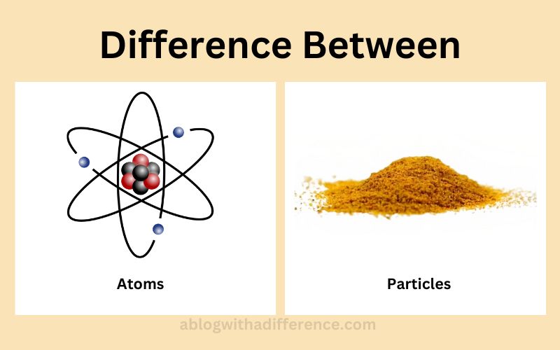 Difference Between Atoms and Particles